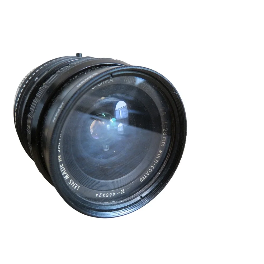 Sigma Mini-Wide 28mm f=28mm Lens‎ + Toyo Optics Auto Tele Converter 2x for Canon